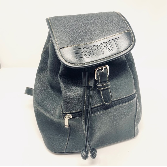 esprit leather backpack